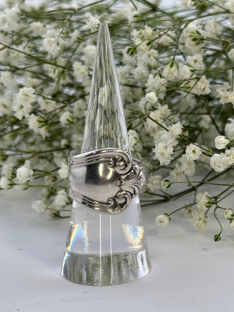 Valley Rose (1956) Silver Plate Spoon Ring