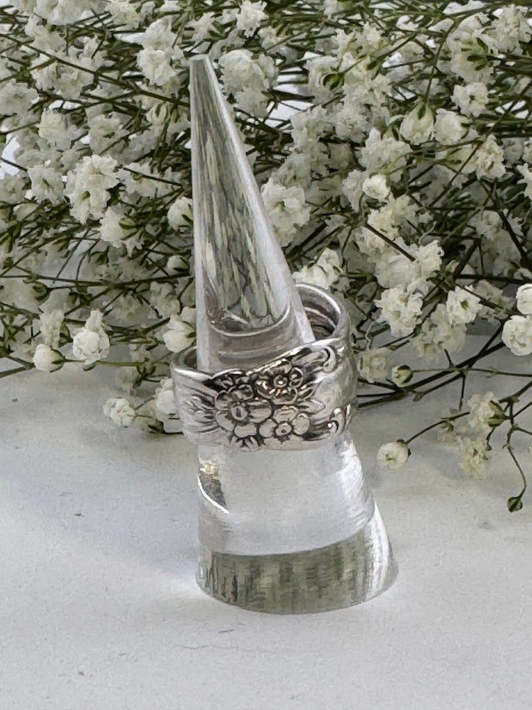 Valley Rose (1956) Silver Plate Spoon Ring
