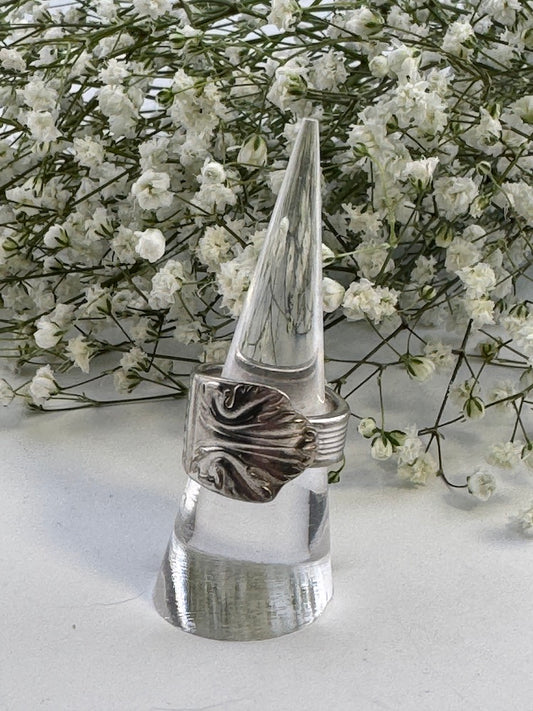 Lady Esther (1935) Silver Plate Spoon Ring
