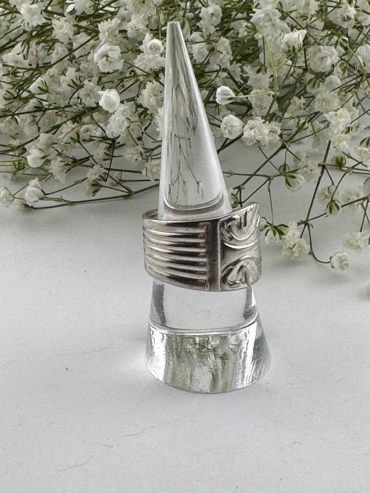Lady Esther (1935) Silver Plate Spoon Ring
